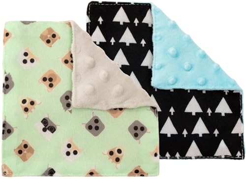 Image of S&T INC. Crinkle Squares Baby Toys, 6 Inch x 6 Inch, Forest Animals, 2 Pack