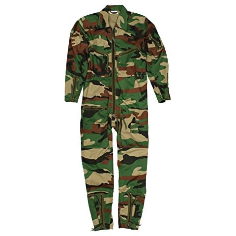 armyandoutdoors Continental Flight Suit/Boiler Suit (44, Woodland Camo) Cover