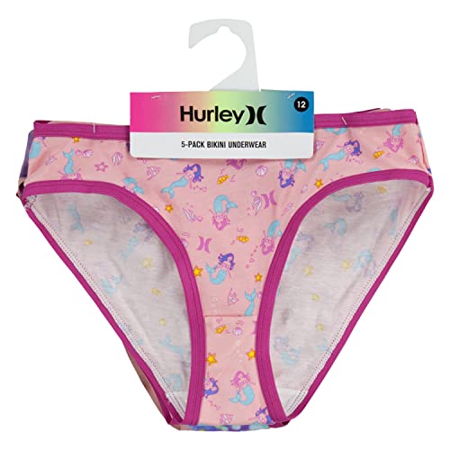Hurley Girls' Bikini Underwear (5-Pack)3