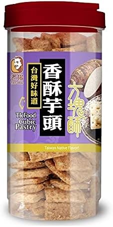 Amazon 台湾人気土産 老楊 方塊酥 T K Food 台湾クッキー タロイモ味 370g 台湾限定 台湾おいしいもの 台湾お菓子 お土産 並行輸入品 ノーブランド品 食品 飲料 お酒 通販