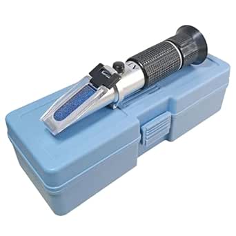 Brix Refractometer for Beer Brewing,Wine Making, Sugar Content Mearsuring,Dual Scale - Specific Gravity 1.000-1.130 and Brix 0-32%,with Automatic Temperature Compensation Function