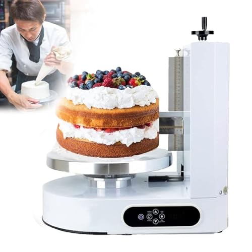 Glaçage automatique pour gâteaux d'anniversaire pour recouvrir et décorer des gâteaux d'anniversaire, convient pour gâteaux de 10 à 30,5 cm, idéal pour application de crème