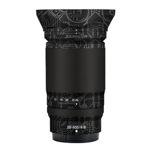 Funda protectora adhesiva para lente Nikon Z 28-400 mm f/4-8 NIKKOR, modelo Len Skin-A238, color Circuit Titanium miniatura 1