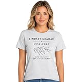 Lindsey Graham Memorial T-Shirt, 1955–2026 South Carolina U.S. Senator Tribute, Patriotic Remembrance Shirt for Men and Women (White/Remembering Patriot)