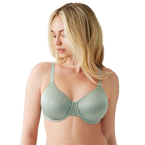 Wacoal Women's Back Appeal Unlined Full Coverage Underwire Bra, 855303 36D Iceberg Green