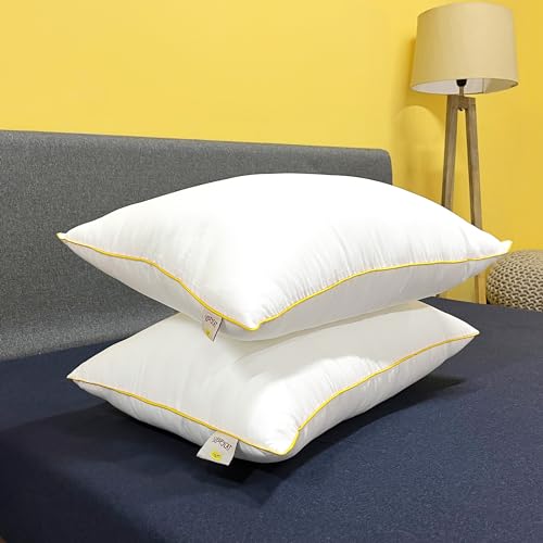 SleepyCat Fiber Lite Pillow | Full Size Poly Fiber Medium Soft Pi...