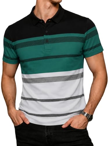 Image of EYEBOGLER Polo T-Shirt for Men || Half Sleeves Neck Polos Men's T-Shirt || Striped Polo || Packs Also Available