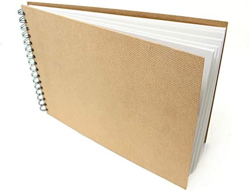 Artway Enviro Spiral Bound A2 Sketchbook - Portrait - White,70 Pages (35 Sheets) of 100% Recycled 170gsm Cartridge Paper,
