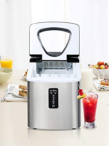 Máquina portátil para hacer hielo - Hielo en cubos listo en 6-10 minutos - Produce 40 libras de hielo en 24 horas - Ideal para hogar, oficina, bar o cocina miniatura 4
