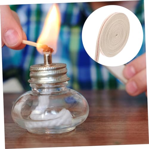 Pabilos de algodón para lámpara de queroseno en rollo miniatura 3