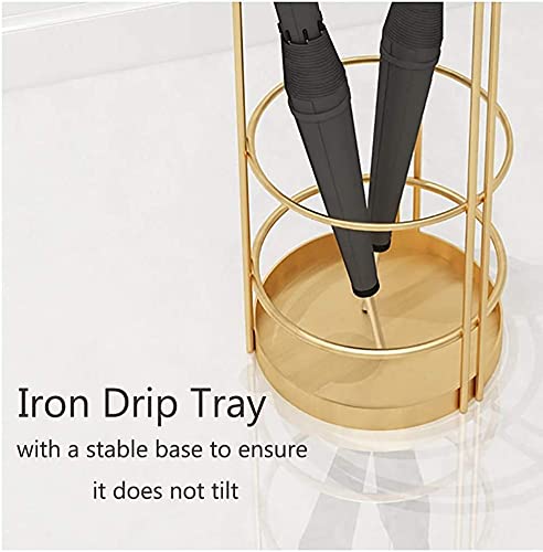 Support Parapluie Doré et Bac anti-goutte pour Sol Propre - 5