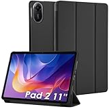 Bighan Hülle kompatibel mit 11 Xiaomi Redmi Pad 2, Ultra-Dünn & Leicht Smart Case Cover - Schwarz