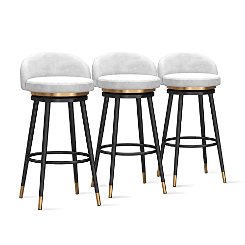 Taburetes Cocina Altos Blancos Marca Generic