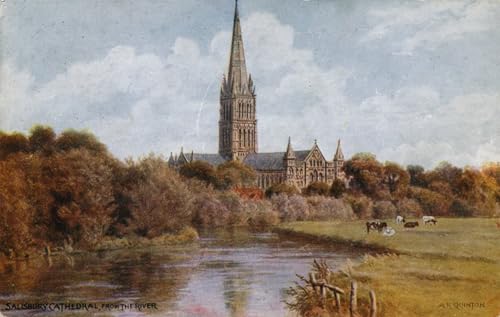 Posters Impressions Toile Cathédrale Salisbury Image 60x90