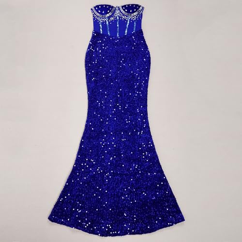 Image of PORRCEY Sexy Elegant Rhinestone Party Club Night Formal Dress for Women