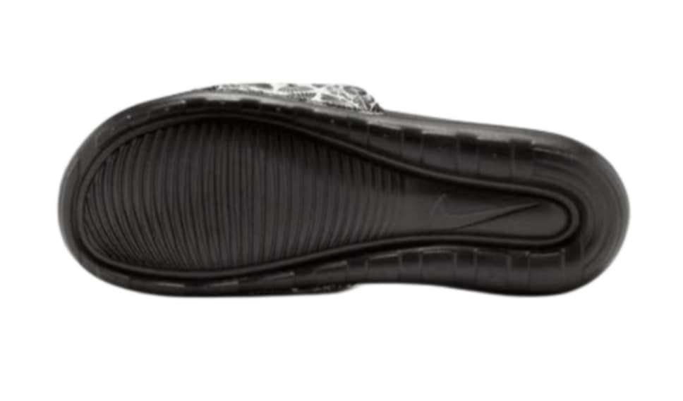 Nike Victori One Printed Basketball Slides Printed Black White Men's sz 114