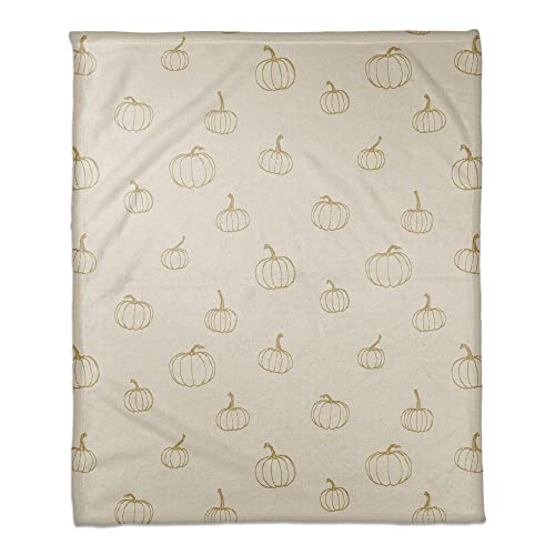 Creative Products Mustard Yellow Mini Pumpkin Pattern 50 x 60