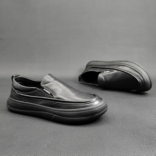 Mens Genuine Leather Dress Shoes Fashion Business Loafer for Driving Walking Wedding Outdoor Indoor Size3