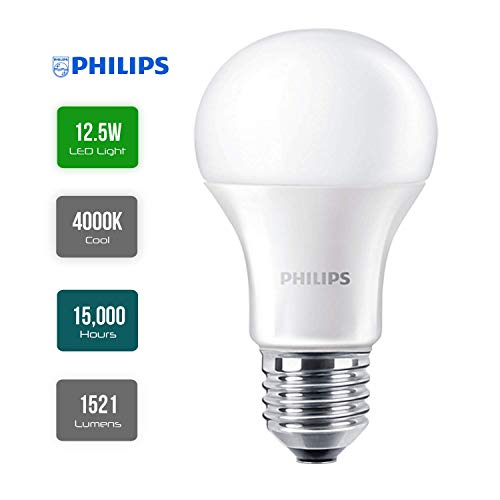 Philips CorePro 12.5W (100W Replacement) A60 LED Bulb, E27 Edison Screw, 4000K Cool White, Non Dimmable - Image 2