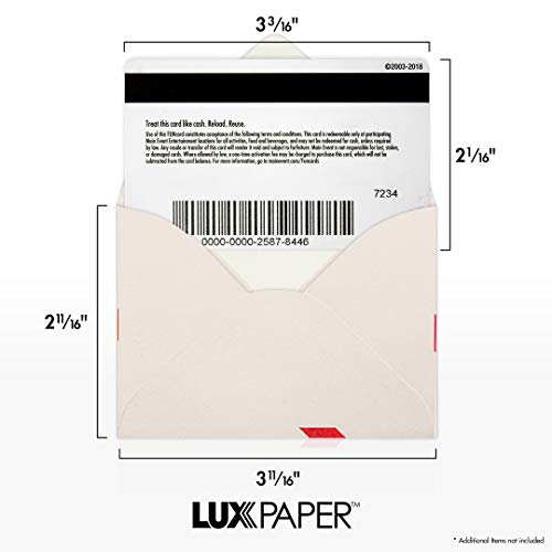 Luxpaper #17 Mini Envelopes In 70 Lb. Red Bow For 2 9/16 X 3 9/16 Cards, Printable Envelopes For Gift Cards And Thank You’s, With Moistenable Glue, 1,000 Pack, Envelope Size 2 11/16 X 3 11/16 (Red) #TOP3