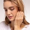 PRAYMOS 925 Sterling Silver Leaf Ring White Opal Moonstone Rings Adjustable Open Ring for Women with Jewelry Box Size 7-9