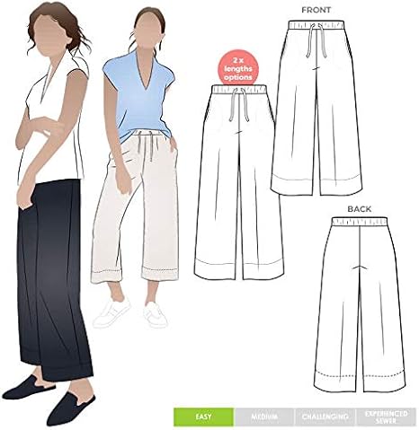 Style Arc Sewing Pattern - Como Knit Pant (Sizes 10-22)