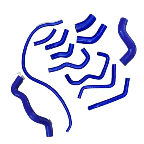 12pcs Silicone Radiator Coolant Hose Compatible with Nissan Almera N15 / Primera P11 GT 2.0 sr16VE sr20VE 1996-2000(Black)