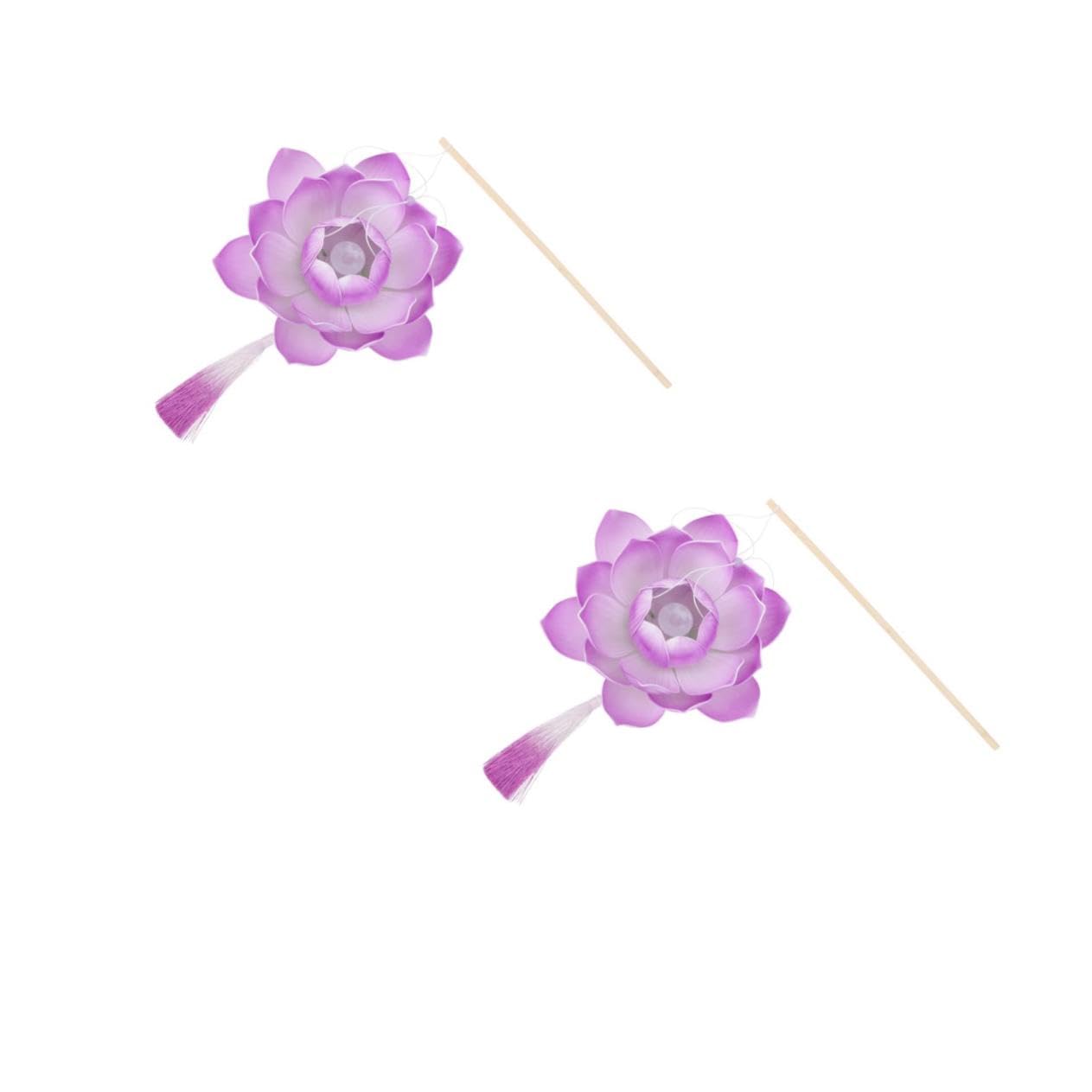 Lampe à lave alternative lotus mauve en PVC résistant aux chocs pour soirée