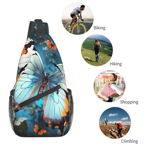 Bolso cruzado para hombre con diseño de mariposa miniatura 6