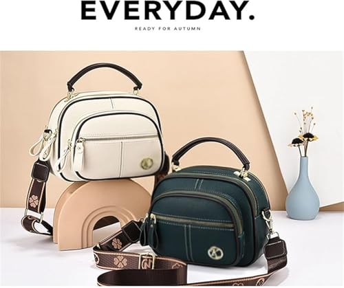 Bousalutend Crossbody Bag, Classic Luxury Leather Bag with Multifunctional Compartments, Adjustable Wide Shoulder Strap4