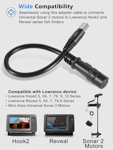 Image of 1852075 MKR-US2-15 Universal Sonar 2 Adapter Cable Compatible with Lowrance Hook 2, Reveal Series, Universal Sonar 2 Motors