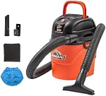 Armor All 1.5-Gallon 2 Peak HP Vac-Mate Wet/Dry Vacuum, AA155, Orange