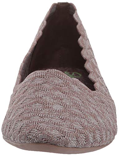Skechers Womens Cleo ¿ Honeycomb Ballet Flat, Dark Taupe, 9 Us #TOP1