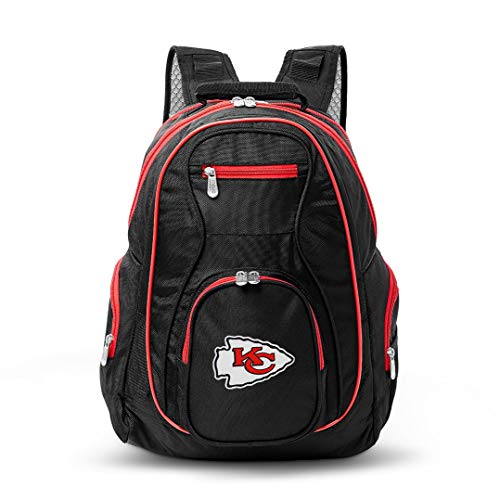 Denco Kansas City Chiefs Laptop Backpack- Fits Most 17 Inch Laptops and Tablets - Ideal for Work, Travel, School, College, and Commuting
