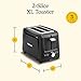 Cuisinart Core Collection 2-Slice Toaster | Extra-Long Slots for Artisan Bread, Bagel | High-Lift Quickview™ | Single Slice & Defrost Function | +30sec Toast Boost | Removable Crumb Tray, Black