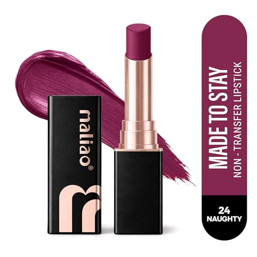 Image of Maliao Made To Stay Lipstick | Non-Transfer Lipstick | Matte Finish | Long-Lasting & Smudge-Proof Formula | Comfortable All-Day Wear | Naughty | 3.8g