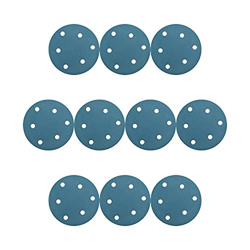 Utoolmart ディスクペーパー サンダー サンディングディスク サンドペーパー ダブルアクション マジック ペーパー 研磨 やすり 電動サンダー用 サンディングパット 木工用 ランダムアクションサンダー用 サンディング 研磨 サンダー用紙やすり丸型 #600 6穴 工木工生地研磨用 5インチ 外径 125mm 10枚
