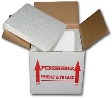 7X7X6 INSULATED SHIPPING BOX W/ 3/4 FOAM (15 PACK)