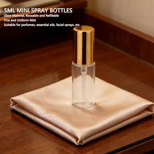 Flacons de parfum vides en verre pour éviter les fuites, atomiseur de voyage rechargeable 5ml