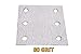 WILDFLOWER Tools 742520-A Hook & Loop 6-Hole Sanding Sheets (Pack of 5) Compatible with Makita BO4551 Finishing Sander