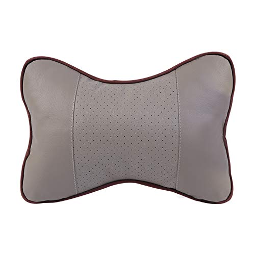 Zidao Almohada De Apoyo Cuello, Almohadilla del Cuello Coche para Reposacabezas Premium Cojín La Cabeza con Correa Ajustable Portátil Bolsillo Asiento Máximo Vehículo,2