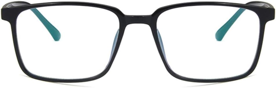 Unisex Glasses Frame Fashion Bright Black Rectangle Full Frame Decoration Prescription Glasses