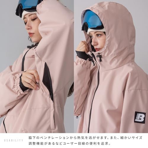 BOARDEE ゆうちゃみ スノボウェア BD25JFOT43W×BD25JFOB43W