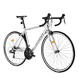 ROCKBROS AERIX Bici da Strada 28”, Telaio in Alluminio Leggero, Taglie 46-54 cm, Cambio Shimano 8 velocità, 700C Bicicletta da Corsa per Uomo e Donna, M