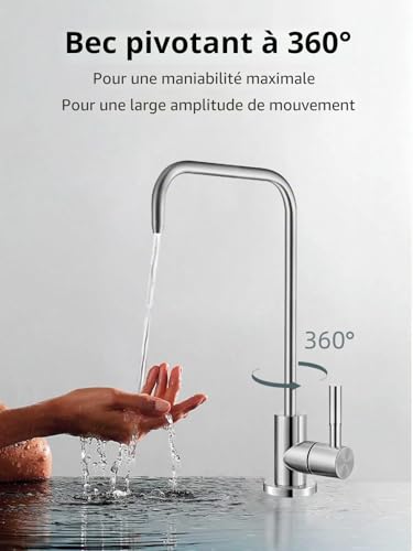 Robinet en acier inoxydable SUS304 premium pour purification d'eau pure