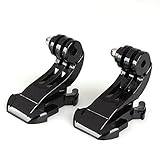 2pcs casco frontal soporte hebilla J-Hook para el accesorio de cámara GoPro Hero 3 2 1 3 Sport