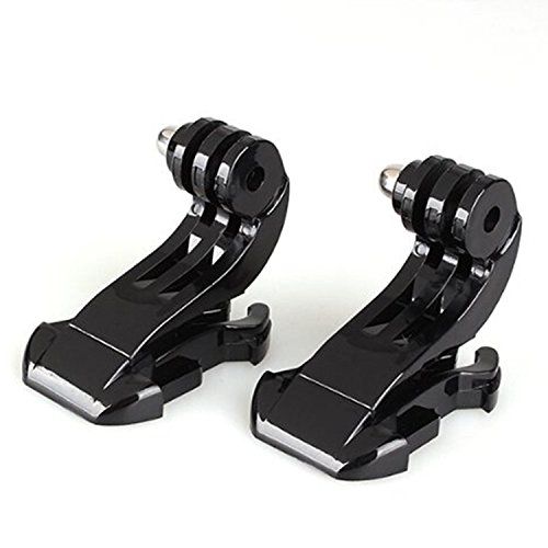 2pcs Casco Frontal Soporte Hebilla J-Hook para el Accesorio de cámara GoPro Hero 3 2 1 3 Sport