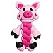 KONG Pudge Braidz Pig Dog Toy, Medium/Large