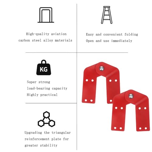 2 Stück Leiterscharnier, Leiterscharniere Aus Aluminiumlegierung, Dachbodentreppe Scharniere, Leiter Zubehör