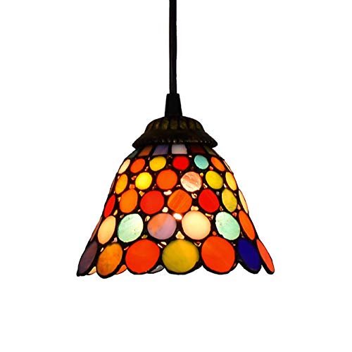 Lampe à suspension en verre coloré pour illuminer votre cuisine